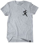 K icon heather grey